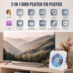 Gueray All Region DVD Player with Bluetooth and FM Radio