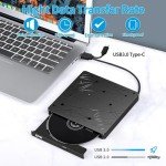 BEVA Portable Type-C USB External CD/DVD Drive