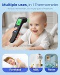 No-Touch Infrared Forehead Thermometer with Fever Alarm