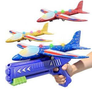 Doloowee Airplane Launcher with Foam Gliders