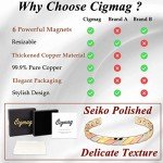 Cigmag Adjustable Copper Magnetic Bracelet for Women