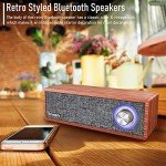 Smalody Retro Wooden Bluetooth Speaker - Portable Mini