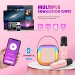 Dislocati Karaoke Machine with 2 Microphones for Kids