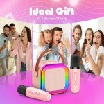 Dislocati Karaoke Machine with 2 Microphones for Kids