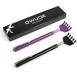 2-Pack Telescoping Back Scratcher Set (Black + Purple)
