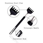 2-Pack Telescoping Back Scratcher Set (Black + Purple)