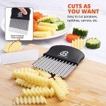 Stainless Steel Crinkle Cutter for Fries & Veggies