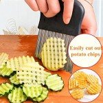 Stainless Steel Crinkle Cutter for Fries & Veggies