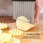 Stainless Steel Crinkle Cutter for Fries & Veggies