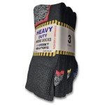 Men's Heavy Duty Steel Toe Work Socks - 3 Pairs