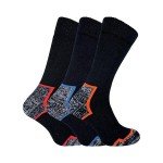 Men's Heavy Duty Steel Toe Work Socks - 3 Pairs