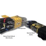 Men's Heavy Duty Steel Toe Work Socks - 3 Pairs
