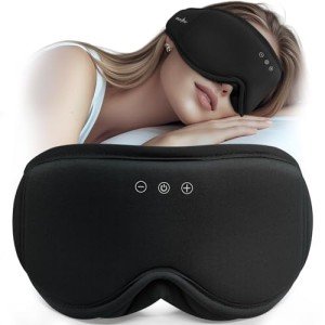 MUSICOZY Bluetooth Sleep Mask Headphones for Travel
