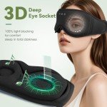 MUSICOZY Bluetooth Sleep Mask Headphones for Travel
