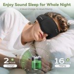 MUSICOZY Bluetooth Sleep Mask Headphones for Travel