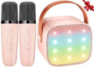 Ankuka Bluetooth Karaoke Machine with Wireless Microphones