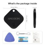 AMOROM Smart Key Finder Bluetooth Tracker - 4 Pack