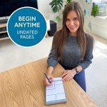 A5 Daily Planner Desk Pad with Tear-Off Sheets