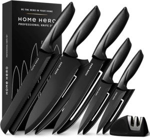 Ultra-Sharp Stainless Steel Chef Knife Set (5 pcs)