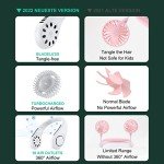 MOREASE Portable Wearable Neck Fan, Bladeless Design