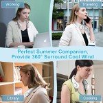 MOREASE Portable Wearable Neck Fan, Bladeless Design