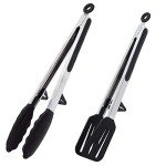 Goalfly 12-Inch Stainless Steel Kitchen Tongs