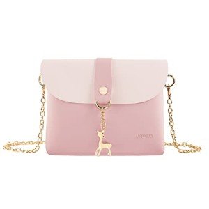AISPARKY Girls' PU Leather Crossbody Bag