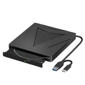 Portable Type-C External CD/DVD Drive for Laptops