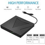 Portable Type-C External CD/DVD Drive for Laptops