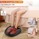 COMFIER Heated Shiatsu Foot Massager for Pain Relief