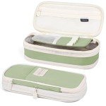 Mamowla Big Capacity Pencil and Pen Case - Light Green