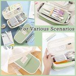 Mamowla Big Capacity Pencil and Pen Case - Light Green
