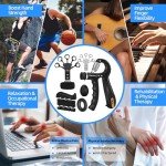 5-Piece Grip Strength Trainer Kit for Muscle Recovery