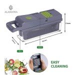 ALAMANIA 14-in-1 Push Button Vegetable Chopper