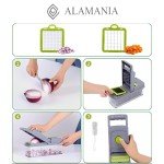 ALAMANIA 14-in-1 Push Button Vegetable Chopper