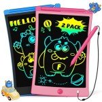 2 Pack 8.5-Inch Colorful LCD Writing Tablets