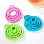 KINDOYO Set of 3 Collapsible Silicone Funnels