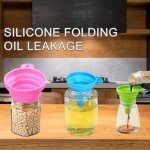 KINDOYO Set of 3 Collapsible Silicone Funnels