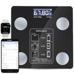 Bluetooth Smart Body Fat Scale with App Display