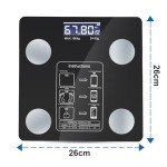 Bluetooth Smart Body Fat Scale with App Display