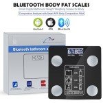 Bluetooth Smart Body Fat Scale with App Display