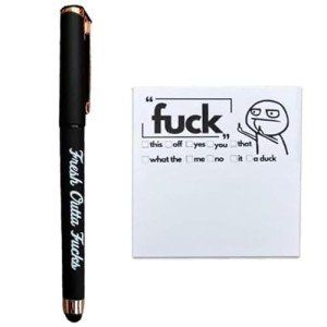 Bafiwu Funny Pad and Pen Set for Office