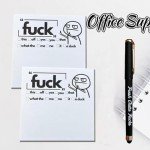 Bafiwu Funny Pad and Pen Set for Office