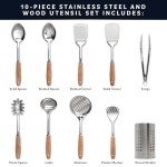 Stainless Steel Nonstick Kitchen Utensils Set (10 pcs)