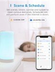 meross Smart Lamp Bedside, WiFi Enabled, Voice Control