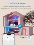 meross Smart Lamp Bedside, WiFi Enabled, Voice Control