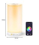 meross Smart Lamp Bedside, WiFi Enabled, Voice Control