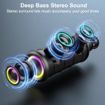 Portable Bluetooth Speaker with 20W HD Sound & Lights