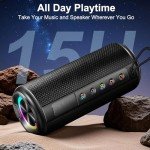 Portable Bluetooth Speaker with 20W HD Sound & Lights