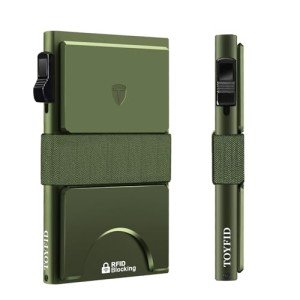 TOYFID Slim RFID Wallet - Minimalist Card Holder